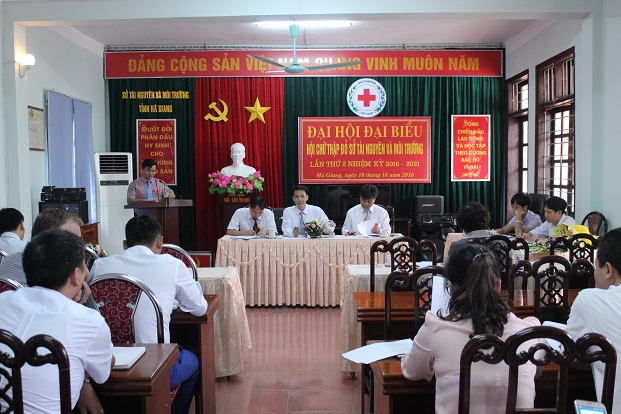 Đại hội đại biểu hội Chữ thập đỏ Sở TNMT Hà Giang nhiệm kỳ 2016-2021